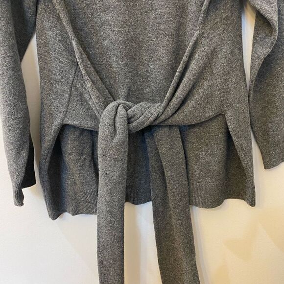 Sintesis Wool Cashmere Loose Fit Tie Front Top Sweater Women Size L - Picture 3 of 7